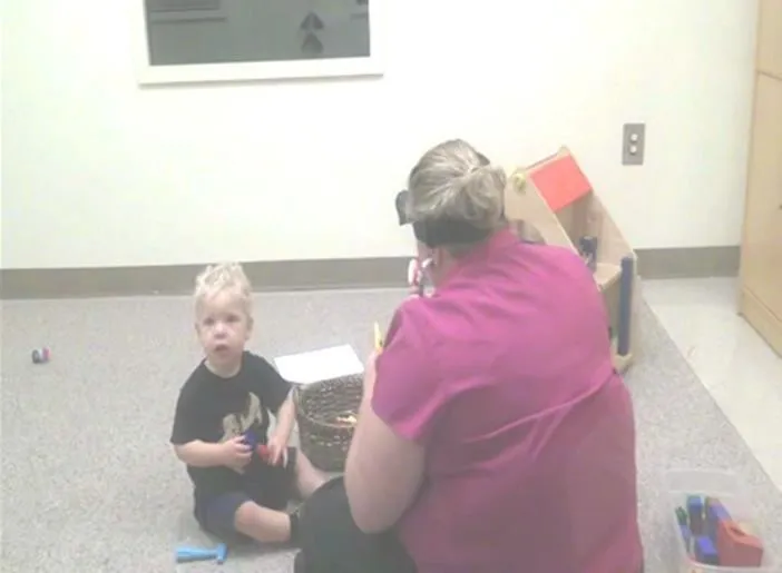 Graph showing toddler alerts to different sound types across ASD, DD, and TD groups