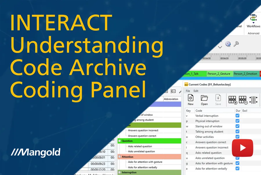 Codes und Code-Archive in INTERACT verstehen