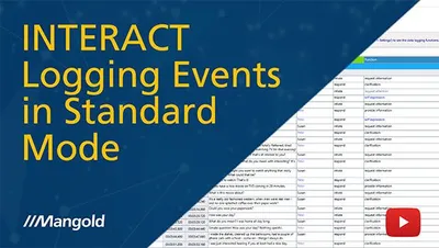 INTERACT Tutorial: Event Logging in Standard Mode