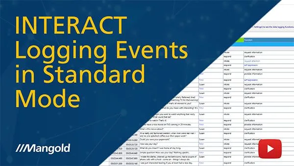 INTERACT Tutorial: Event Logging in Standard Mode