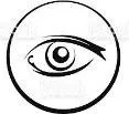 Eye icon representing eye contact