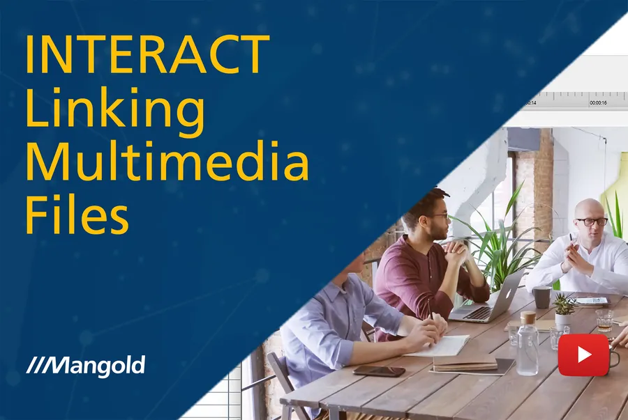 Verknüpfen von Multimedia-Dateien in der INTERACT Software