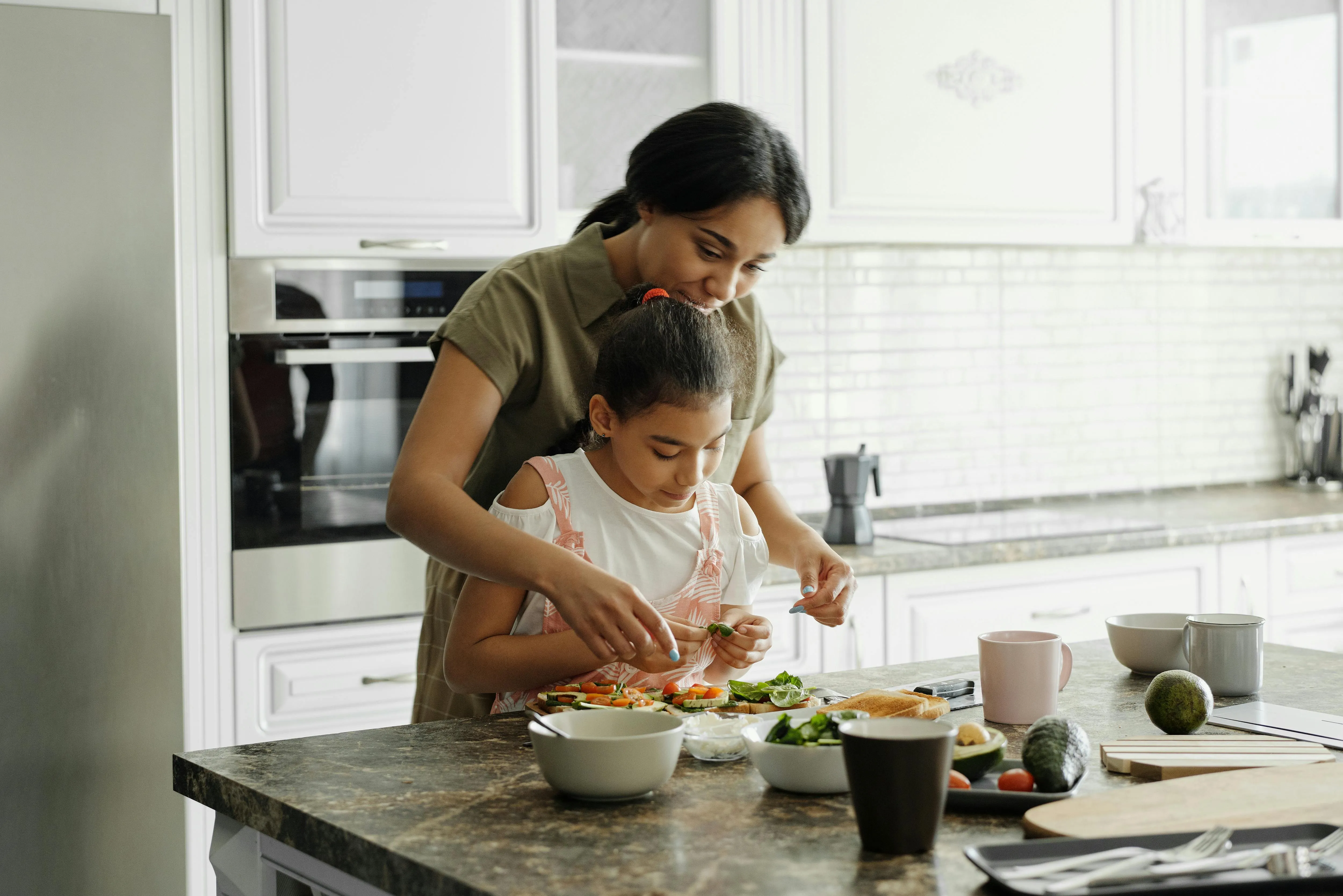 Mother and child during ADHD research study